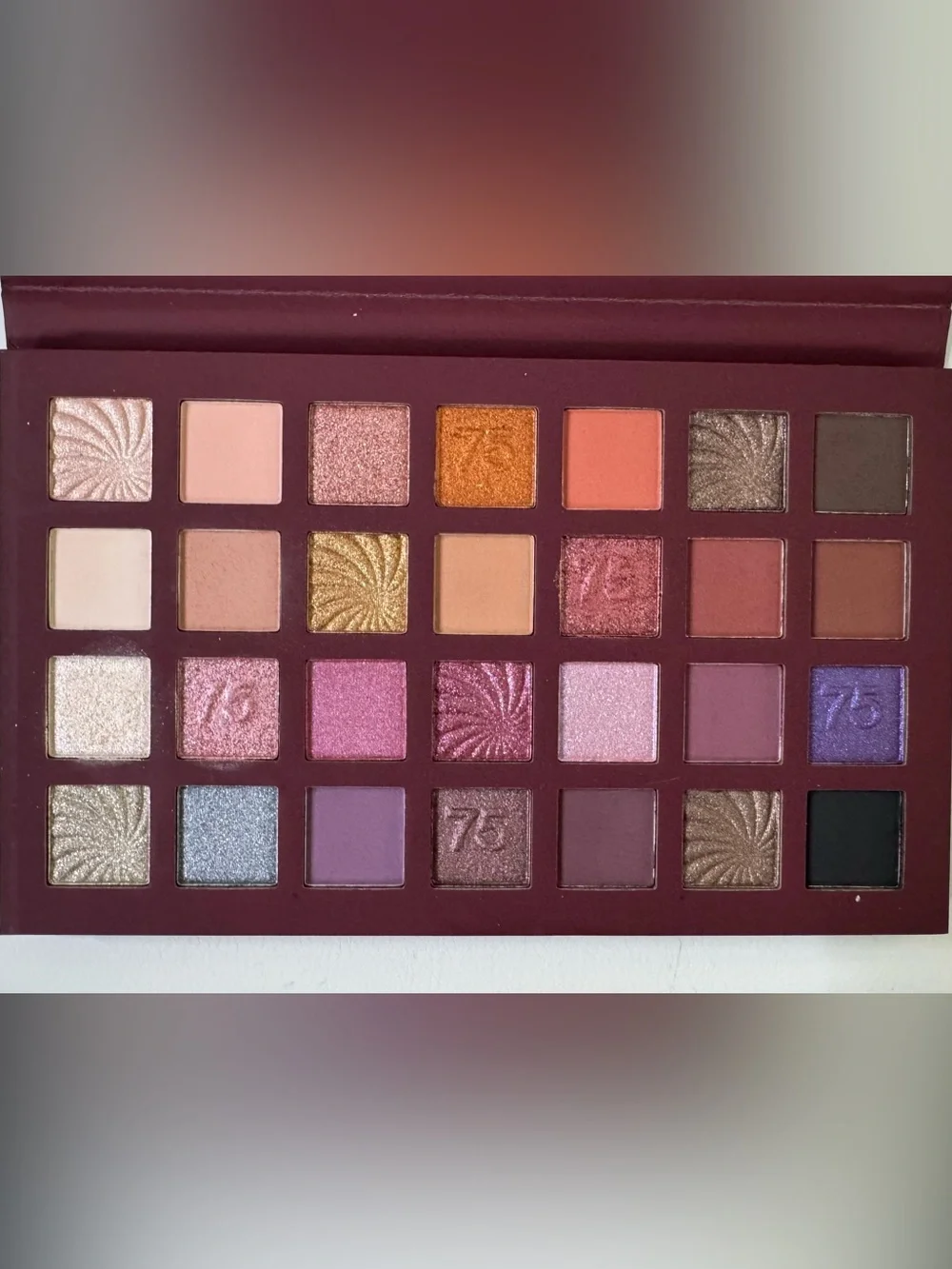 Farmasi Gold and Burgundy No.75 Anniversary Palette